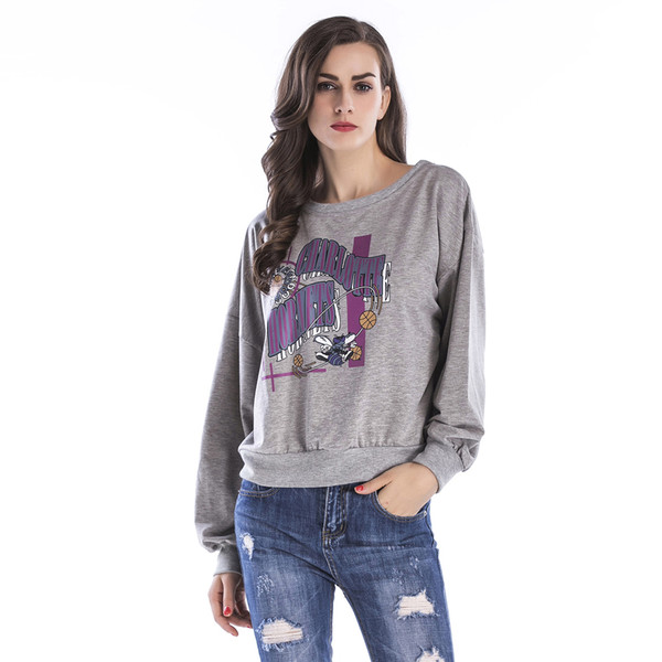 Casual Style O Neck Printing Pullover Tee